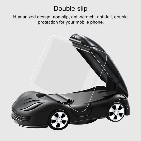 Car Shape Phone Holder Car Interior Decoration Navigation Bracket (Red) - Image 5