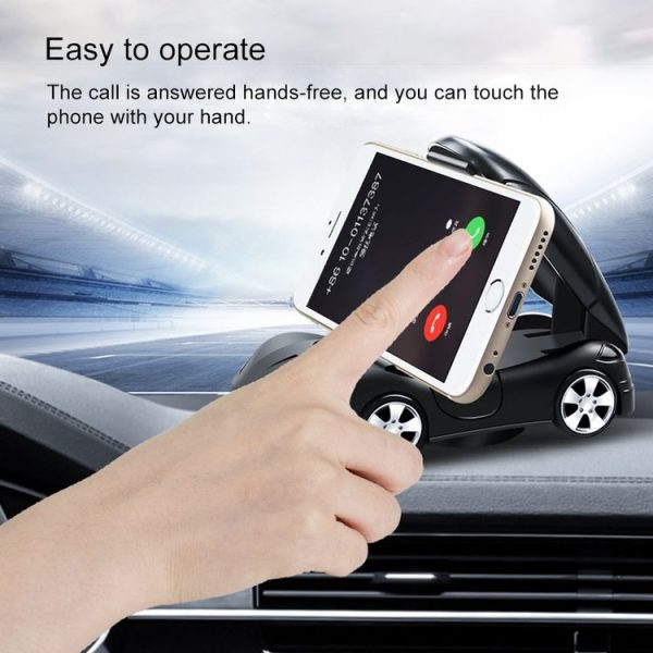 Car Shape Phone Holder Car Interior Decoration Navigation Bracket (Red) - Image 7