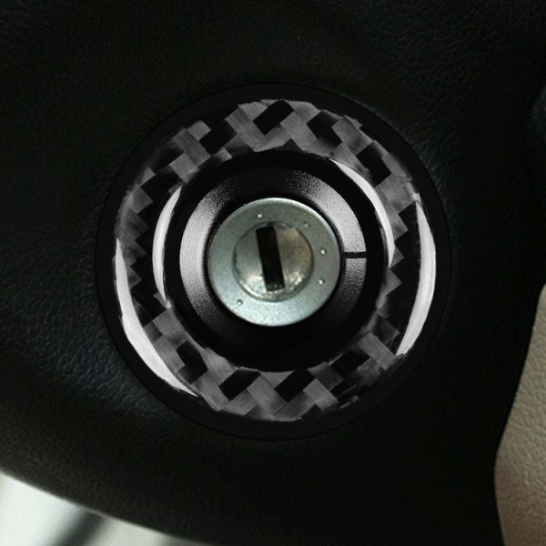 Car Carbon Fiber Ignition Ring Decorative Sticker for Volkswagen Beetle 2012-2019, Left and Right Drive Universal - Image 5