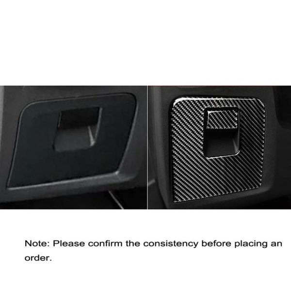 Car Carbon Fiber Storage Box Panel Solid Color Decorative Sticker for BMW G01 X3 2018-2020 / G02 X4 2019-2020, Left and Right Drive Universal - Image 6