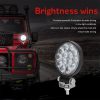 D0037 9.8W 10-30V DC 6000K 3 inch 14 LEDs Circle Offroad Truck Car Driving Light Work Light Spotlight Fog Light - Image 8