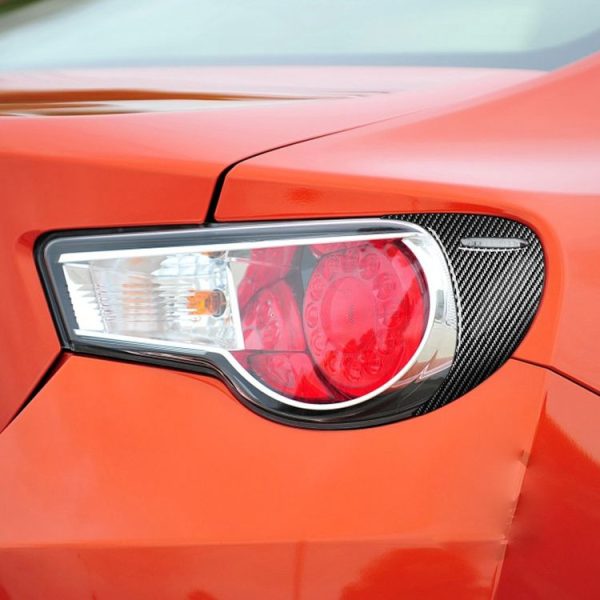 2 PCS / Set Carbon Fiber Car Back Lamp Eyebrow Decorative Sticker for Toyota GT86 / Subaru BRZ 2012-2016, Drop Glue Version - Image 5