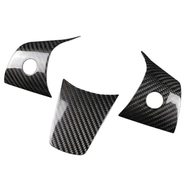 3 PCS Car Carbon Fiber Steering Wheel Decorative Laminated for Tesla Model 3 - Image 2