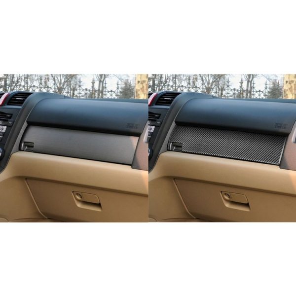 Carbon Fiber Car Co-pilot Glove Box Panel Decorative Sticker for Honda CRV 2007-2011, Left Drive - Image 6