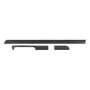 3 PCS / Set Carbon Fiber Car Dashboard Strip Decorative Sticker for Volkswagen Scirocco 2009-2016, Left Drive