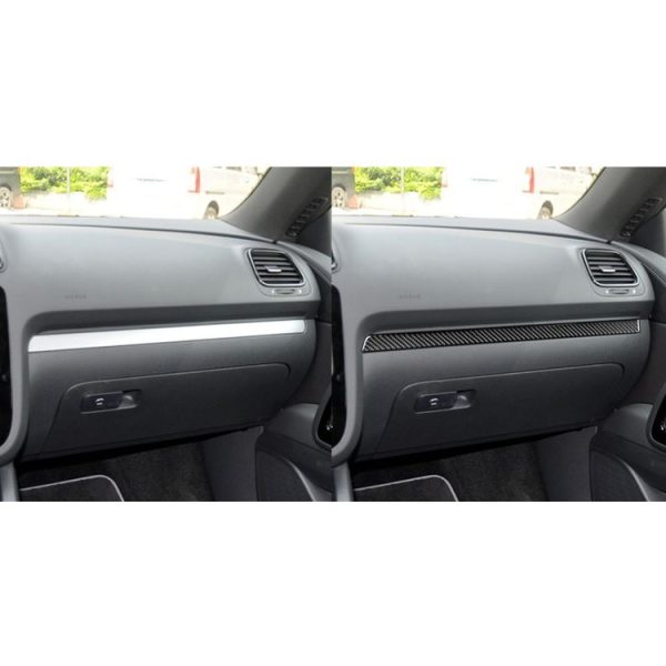 3 PCS / Set Carbon Fiber Car Dashboard Strip Decorative Sticker for Volkswagen Scirocco 2009-2016, Left Drive - Image 7