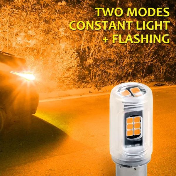 2pcs 1156 DC12V / 2.16W / 0.18A / 480LM Car LED Turn Signal Light (Red Light) - Image 6