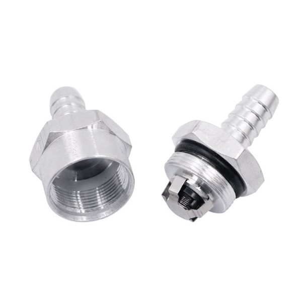Car 8mm Aluminium Alloy Fuel Petrol One Way Non Return Check Valve - Image 3