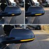 1 Pair For Audi A4 B8 Car Dynamic LED Turn Signal Light Rearview Mirror Flasher Water Blinker (Transparent Black) - Image 6