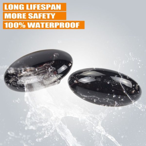 2pcs For Peugeot 1007 Car Dynamic LED Fender Side Light 817300H010 (Transparent) - Image 5
