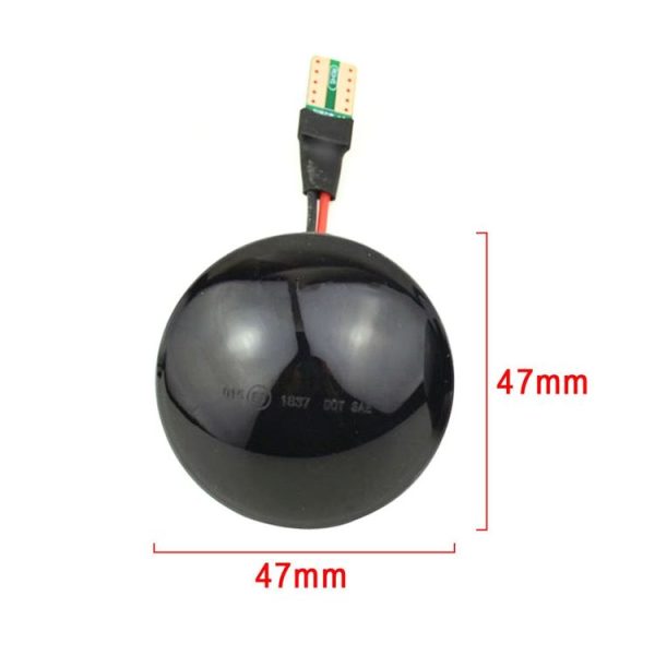 2pcs For Land Rover Range Rover L322 2002-2012 Car Dynamic LED Fender Side Light (Transparent Black) - Image 3