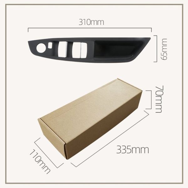 BMW F10 2011-2017 Right Driving Car Door Window Lift Switch Trim Panel (Black) - Image 4