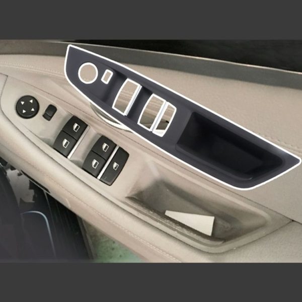 BMW F10 2011-2017 Right Driving Car Door Window Lift Switch Trim Panel (Black) - Image 6