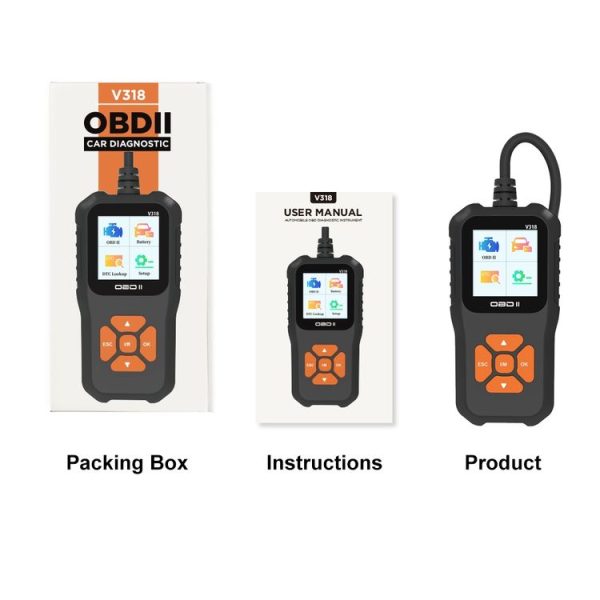 V318 Car OBD2 Color Screen Diagnostic Tool Code Reader - Image 3