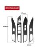 6 PCS Car Carbon Fiber Glass Lift Panel Decorative Sticker for Mitsubishi Lancer EVO 2008-2015, Left Drive - Image 2