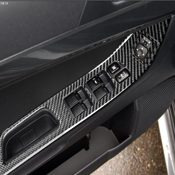6 PCS Car Carbon Fiber Glass Lift Panel Decorative Sticker for Mitsubishi Lancer EVO 2008-2015, Left Drive - Image 5