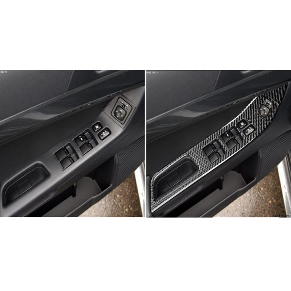 6 PCS Car Carbon Fiber Glass Lift Panel Decorative Sticker for Mitsubishi Lancer EVO 2008-2015, Left Drive - Image 6