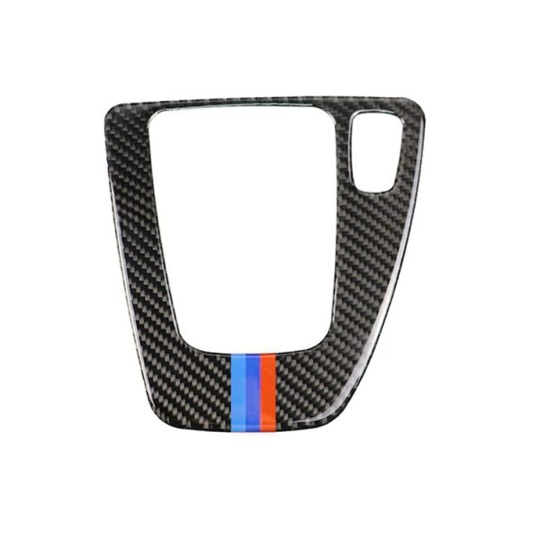 Three Color Carbon Fiber Car Right Driving Gear Panel Decorative Sticker for BMW E90 / E92 2005-2012 - Image 2