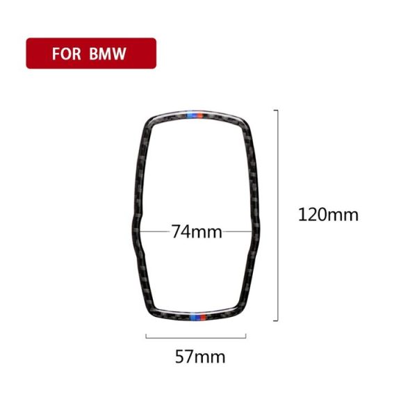 Three Color Carbon Fiber Car Multimedia Frame Decorative Sticker for BMW X3 / X4 / X5 / X6 / F07 / F10 / F15 / F16 / F20 / F25 / F26 / F30 / F34 - Image 5