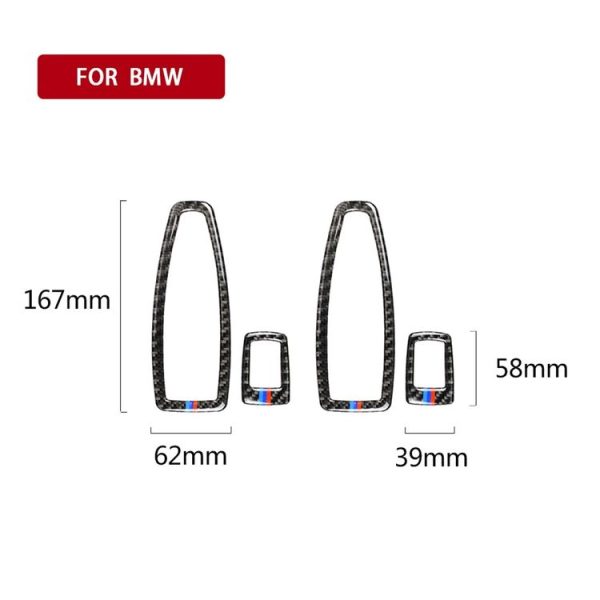 Three Color Carbon Fiber Car Lifting Panel Decorative Sticker for BMW F20 / F21 2012-2016 / F30 2013-2015 / F34 2013-2016 - Image 4