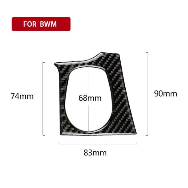 Carbon Fiber Car Key Hole Decorative Sticker for BMW F30 2013-2018 / F34 2013-2017, Sutible for Left Driving - Image 5