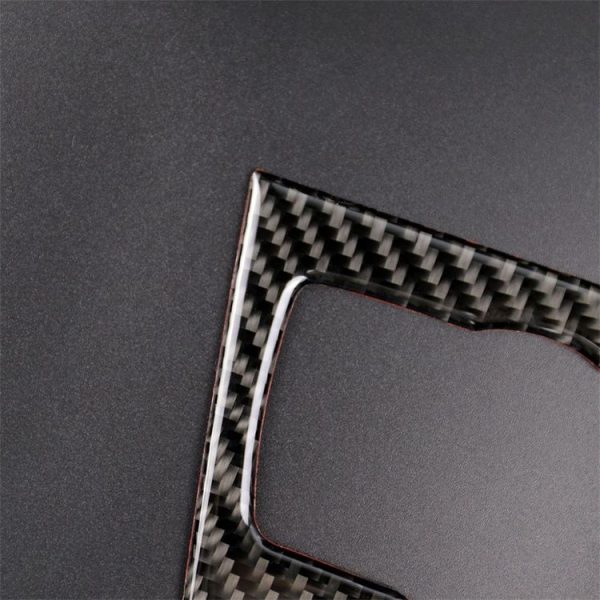 Carbon Fiber Car Central Control CD Panel Decorative Sticker for BMW E90 / E92 2005-2012, Non Navigation without Hole - Image 3