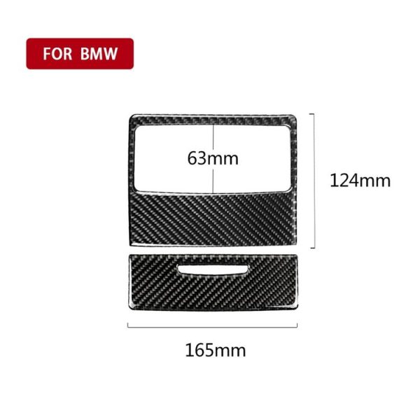 Carbon Fiber Car Rear Air Vent Combination Decorative Sticker for BMW E90 / E92 2005-2012 - Image 5