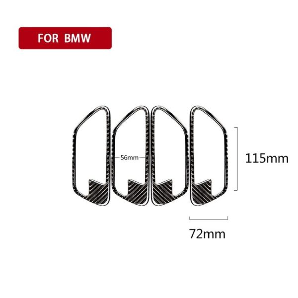 Carbon Fiber Car Door Bowl Decorative Sticker for BMW F30 2013-2018 / F34 2013-2017 - Image 5