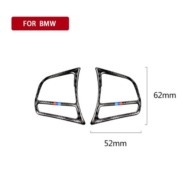 Three Color Carbon Fiber Car Steering Wheel Key Frame Decorative Sticker for BMW F20 2012-2018 / F21 2014-2018 / F30 / F34 2013-2018 / F32 2013-2018 - Image 3