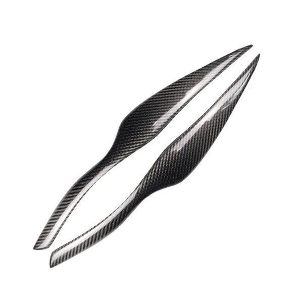 Carbon Fiber Car Mould Pressing Lamp Eyebrow Decorative Sticker for BMW E90 / E91 2005-2011 - Image 2