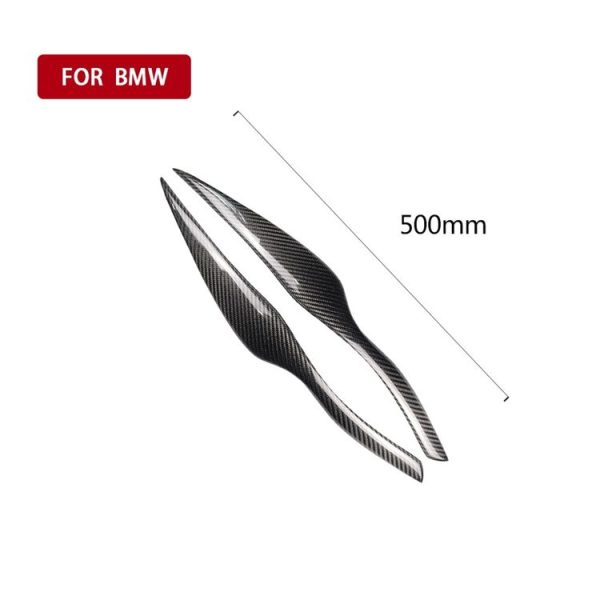 Carbon Fiber Car Mould Pressing Lamp Eyebrow Decorative Sticker for BMW E90 / E91 2005-2011 - Image 5