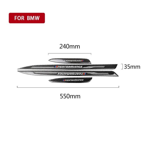 Low Edition Carbon Fiber Car Door Threshold Decorative Sticker for BMW E90 2005-2012 - Image 4