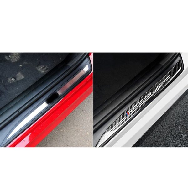 Low Edition Carbon Fiber Car Door Threshold Decorative Sticker for BMW E90 2005-2012 - Image 5