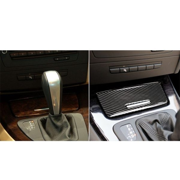 Carbon Fiber Car Ashtray Decorative Sticker for BMW E90 / E92 / E93 (2005-2012) - Image 6