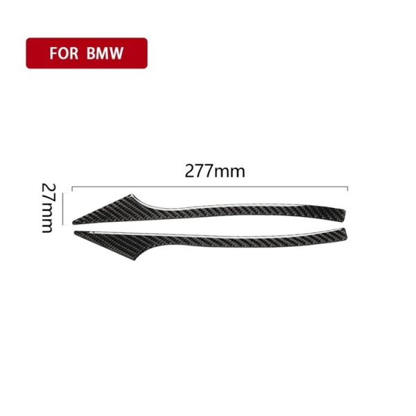 Carbon Fiber Car Rearview Mirror Bumper Strip Decorative Sticker for BMW 5 Series E60 2008-2010 / F10 2011-2017 / F07 2010-2015 / F01 2010-2015 - Image 5