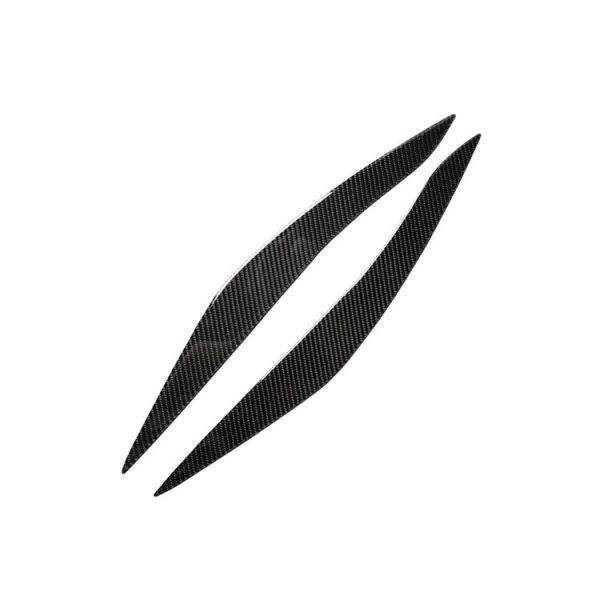Carbon Fiber Car Lamp Eyebrow Decorative Sticker for BMW 5 Series F10 2010-2013 - Image 2
