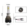 2 PCS KINGSOFE H1 DC9-36V / 18W / 6000K / 2000LM IP68 Car LED Headlight Lamps - Image 9