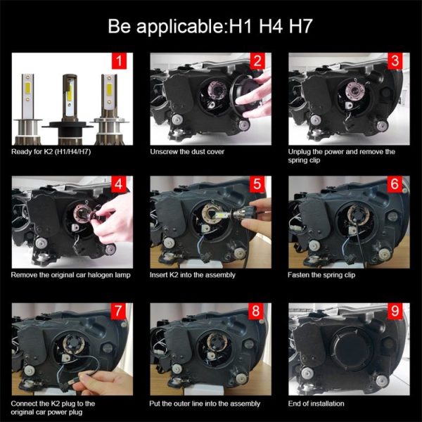 2 PCS KINGSOFE H4 / HB2 / 9003 DC9-36V / 18W / 6000K / 2000LM IP68 Car LED Headlight Lamps - Image 8