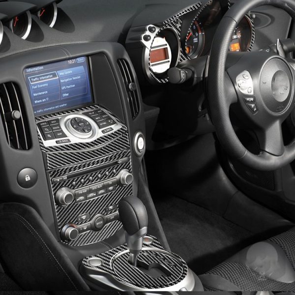 17 in 1 Car Carbon Fiber Whole Vehicle Decorative Sticker for Nissan 370Z Z34 2009-, Left Drive - Image 3