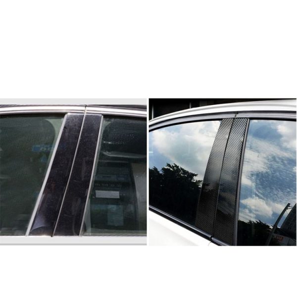 Car Carbon Fiber B Pillar Decorative Sticker for BMW X6 E71 2009-2013, Left and Right Drive Universal - Image 5
