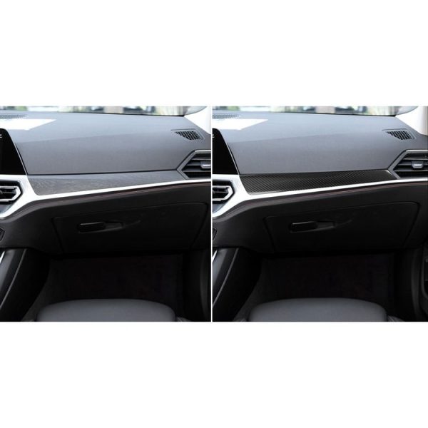 Car Carbon Fiber Central Control Decorative Strip for BMW 3 Series G20 / G28 / 325Li / 330d / 335 2019-2020, Left Drive - Image 6