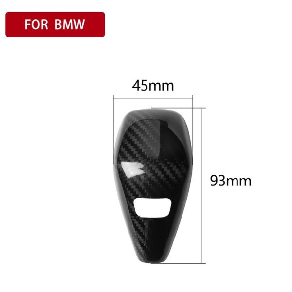 Car Carbon Fiber Gear Shift Knob Decorative Sticker for BMW 3 Series G20 / G28 / 325Li / 330d / 335 2019-2020, Left and Right Drive Universal - Image 2