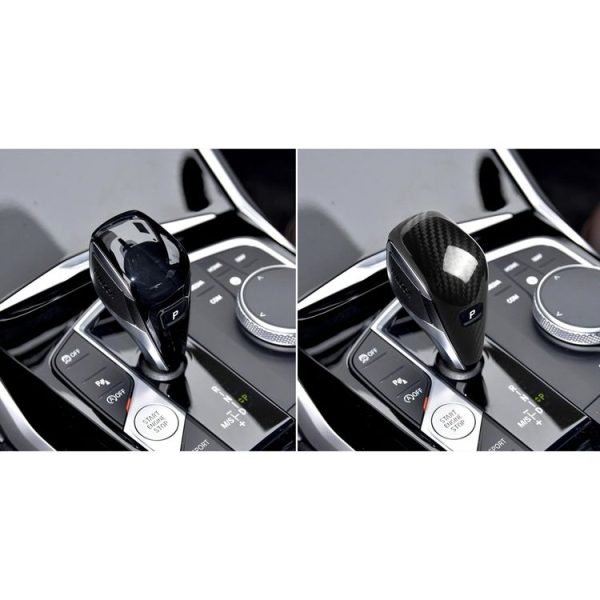 Car Carbon Fiber Gear Shift Knob Decorative Sticker for BMW 3 Series G20 / G28 / 325Li / 330d / 335 2019-2020, Left and Right Drive Universal - Image 6