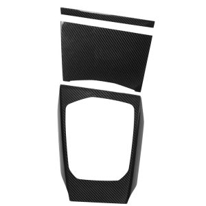Car Carbon Fiber Gear Panel Decorative Sticker for BMW 3 Series G20 / G28 / 325Li / 330d / 335 2019-2020, Left Drive