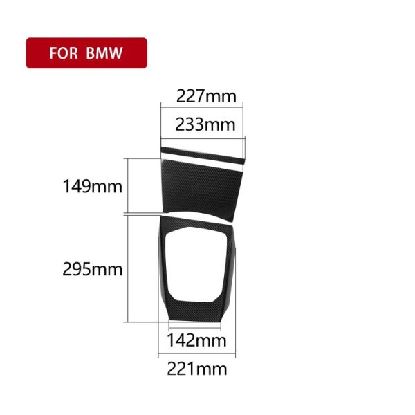 Car Carbon Fiber Gear Panel Decorative Sticker for BMW 3 Series G20 / G28 / 325Li / 330d / 335 2019-2020, Left Drive - Image 2