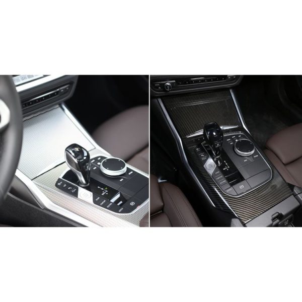 Car Carbon Fiber Gear Panel Decorative Sticker for BMW 3 Series G20 / G28 / 325Li / 330d / 335 2019-2020, Left Drive - Image 6