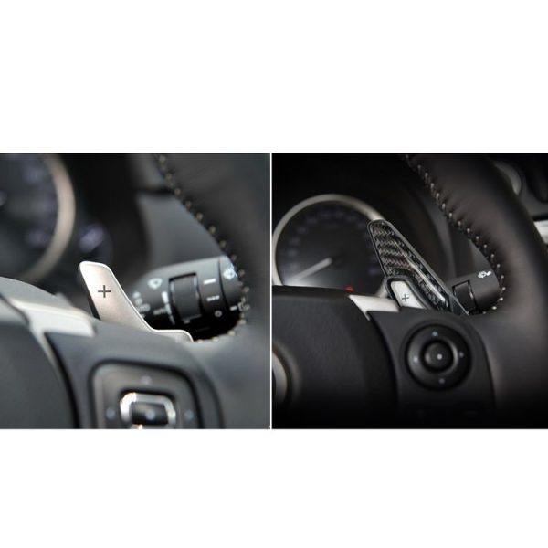 Car Carbon Fiber Steering Wheel Paddles Decorative Sticker for Lexus NX200 / 200t / 300h 2014-2021, Left and Right Drive Universal - Image 5