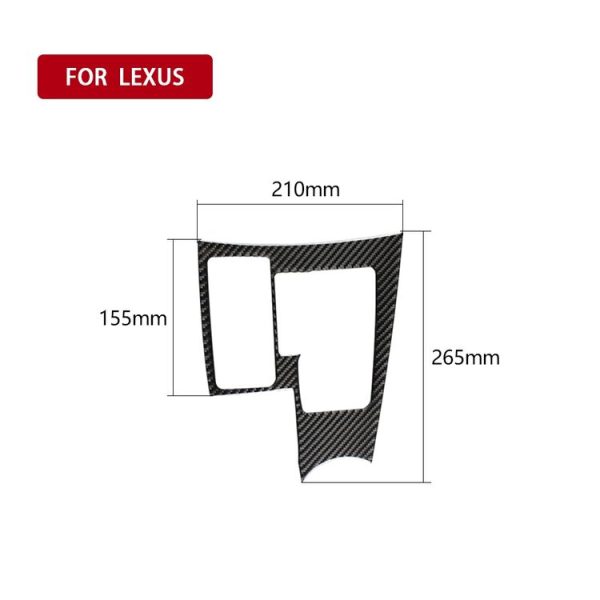 Car Carbon Fiber Gearshift Panel B Decorative Sticker for Lexus NX200 / 200t / 300h 2014-2021, Left Drive - Image 2