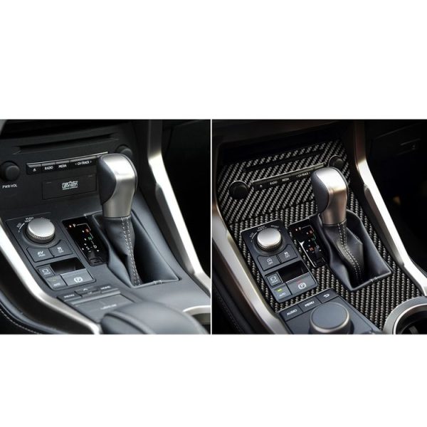 Car Carbon Fiber Gearshift Panel B Decorative Sticker for Lexus NX200 / 200t / 300h 2014-2021, Left Drive - Image 5