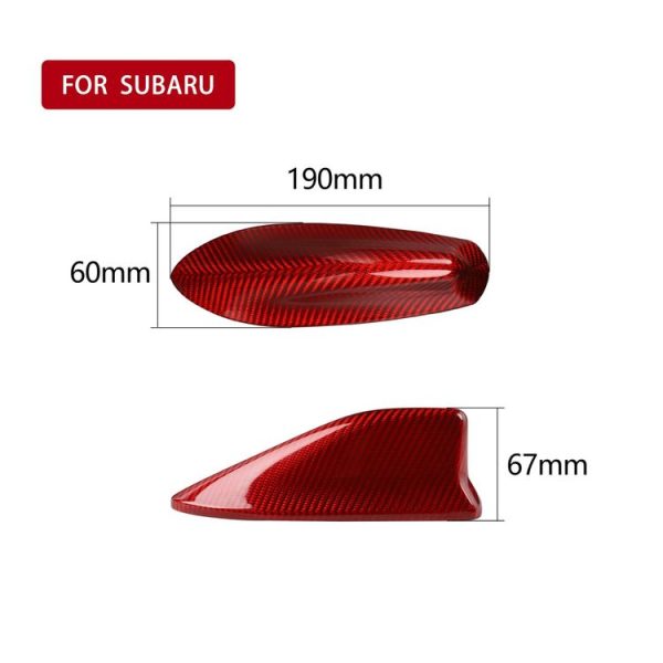 Car Carbon Fiber Antenna Decorative Cover for Subaru BRZ (Red) - Image 6